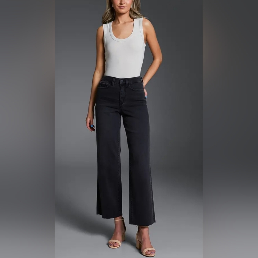 Buckle Black Women's Black Wide-Leg High-Rise Jeans